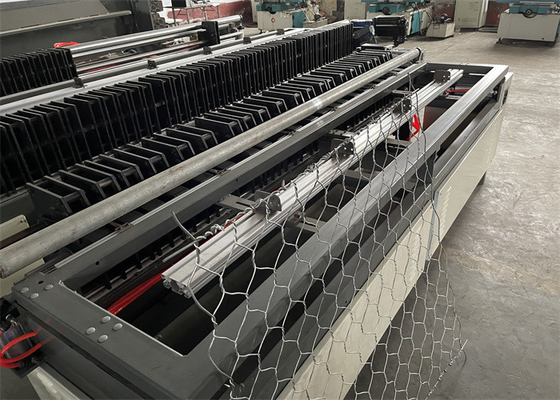 Energy Saving Hexagonal Mesh Machine , Wire Cage Making Machine PLC Control